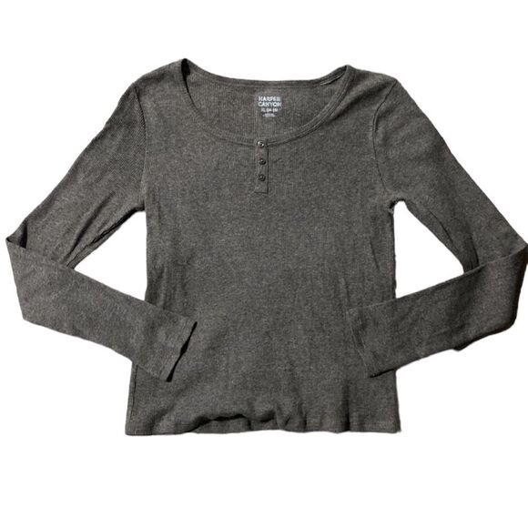 Harper Canyon Ribbed Long Sleeve Top - Picture 1 of 3